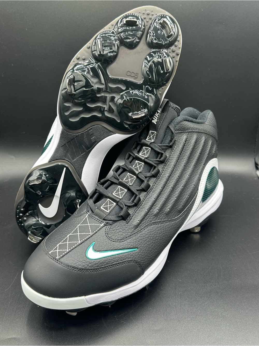 Nike Griffey 2 Metal Black Spike Baseball Cleats HQ1792-001 Men's Size 14 NEW